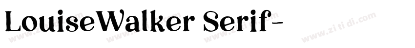 LouiseWalker Serif字体转换